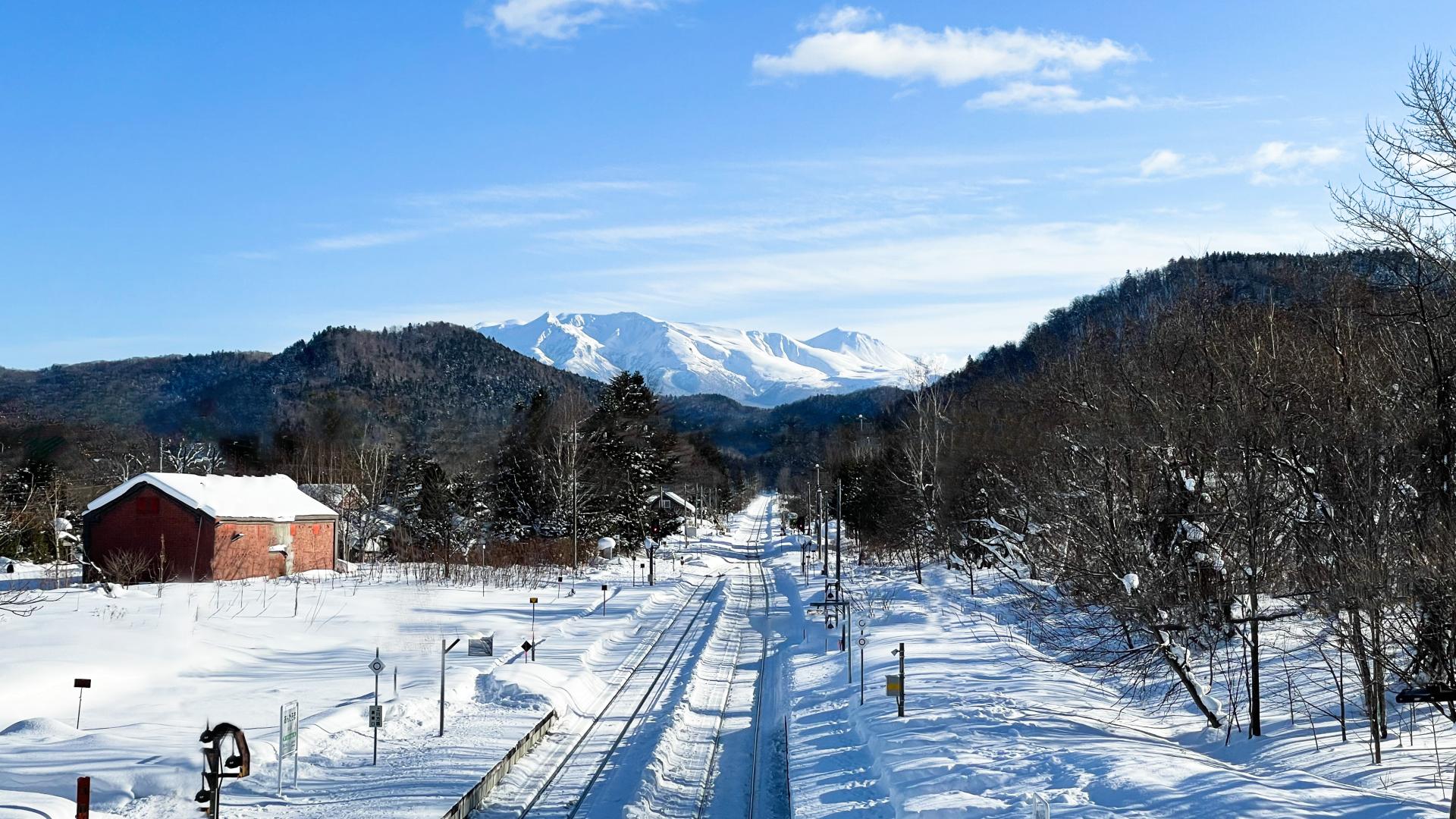 （冬）大雪山（安足間駅）