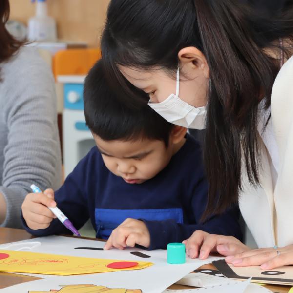 のびっこ「鬼のお面作り」